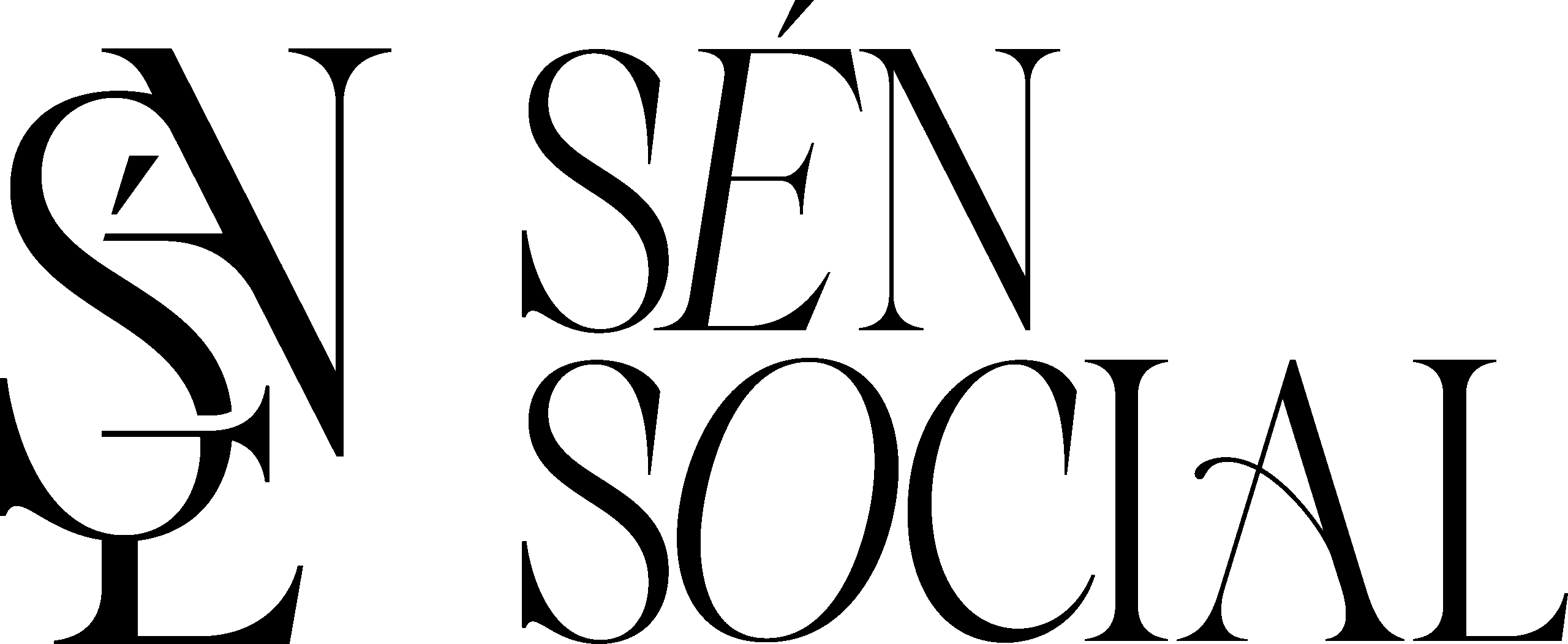 SÉN Social agency logo symbol – luxury digital marketing and social media management