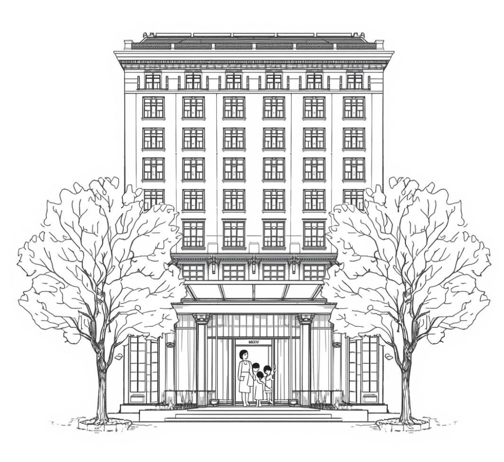 Hotel direct booking marketing agency illustration