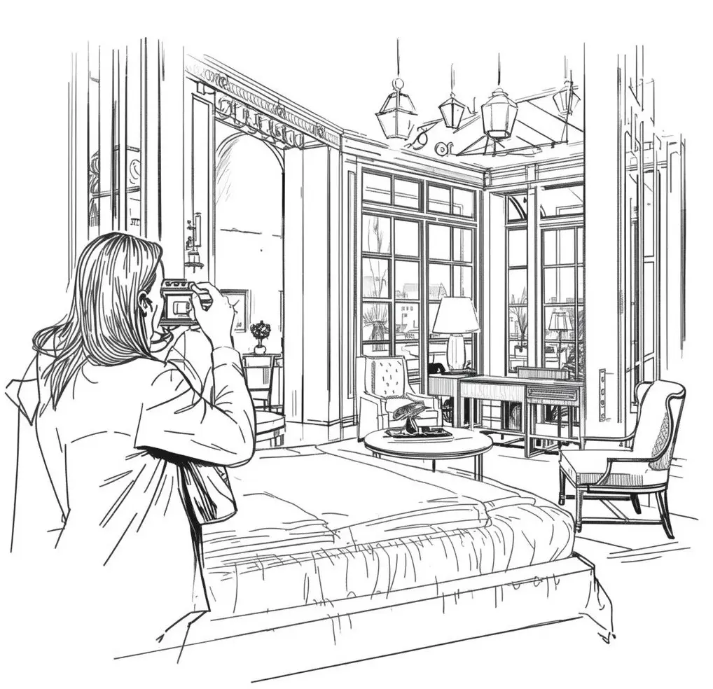 Hotel content creation with photo and video production