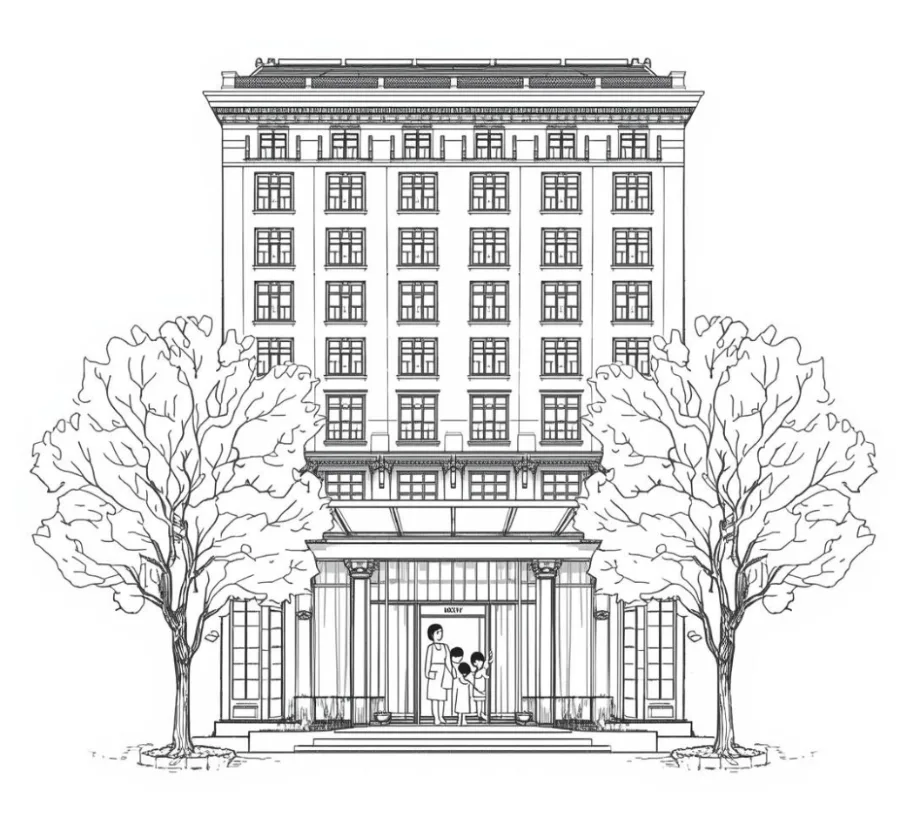 Hotel direct booking marketing agency illustration