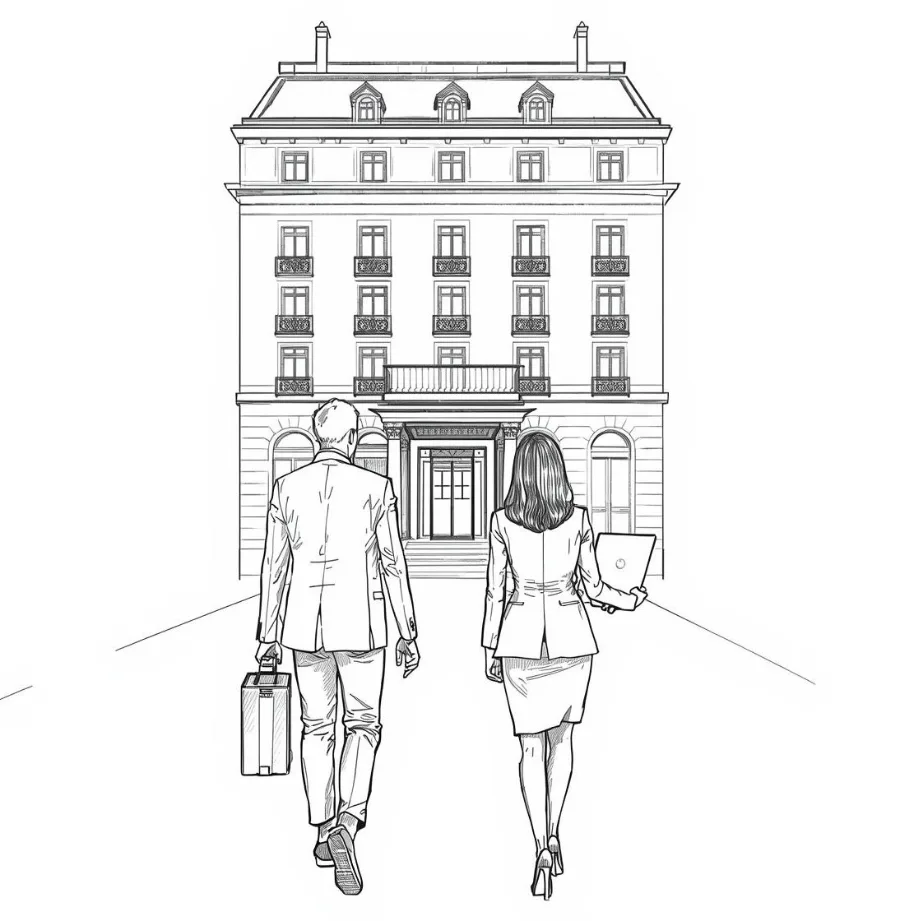 Founders of a hotel direct booking marketing agency